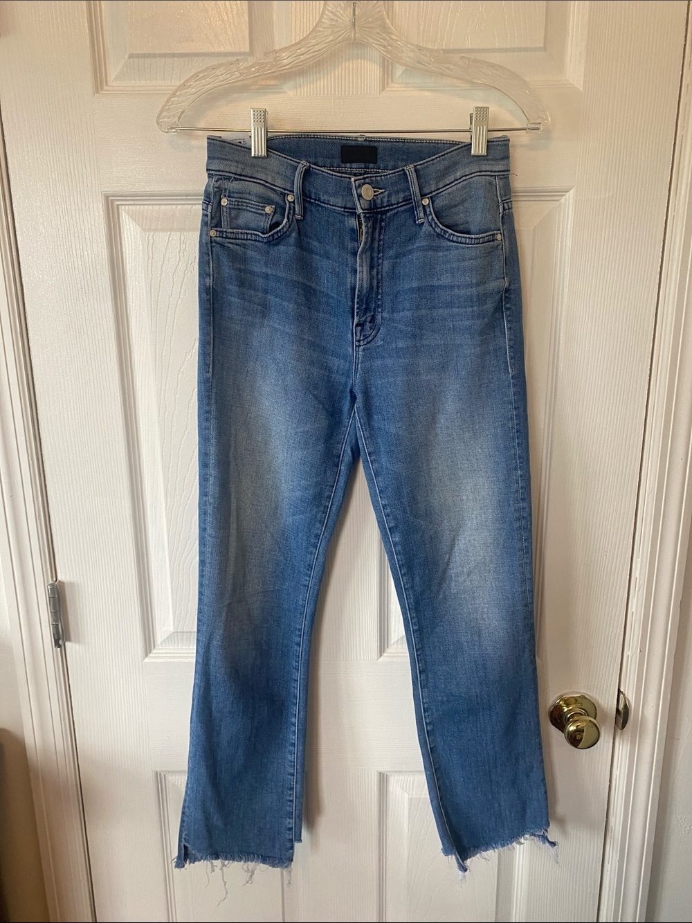 MOTHER Insider Crop Two Step Fray Jeans -When Sparks Fly